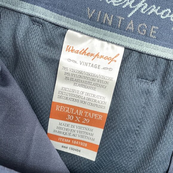 NEW Weatherproof Vintage Men's 30X29 Hybrid Tech Pant Active Stretch - Picture 6 of 8